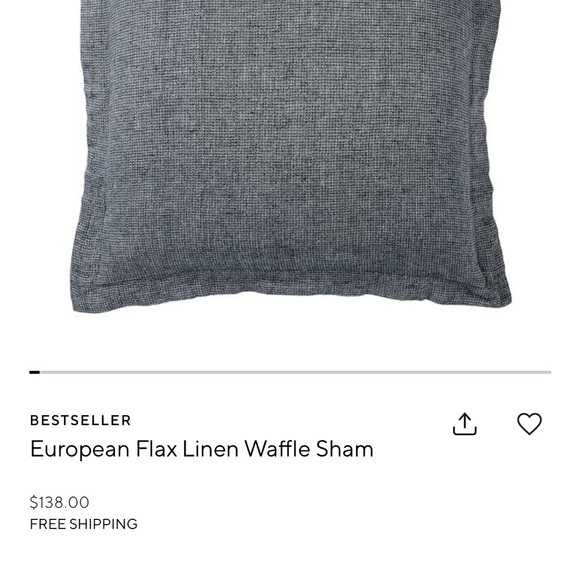 Belgium Flax Linen Quilted Euro Shams (set of 2)